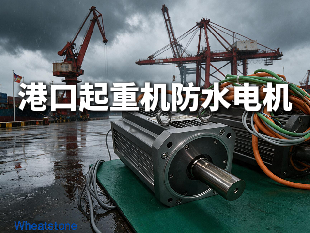 台风天港口起重机不停摆，惠斯通IP66防爆伺服电机扛住12级狂风与海水倒灌