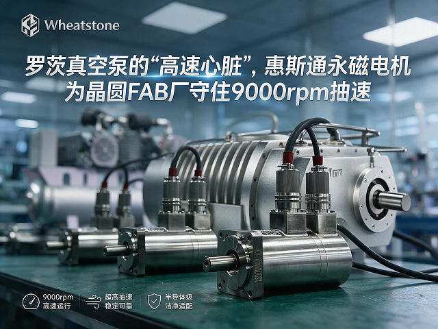 罗茨真空泵的“高速心脏”，惠斯通永磁电机为晶圆FAB厂守住9000rpm抽速
