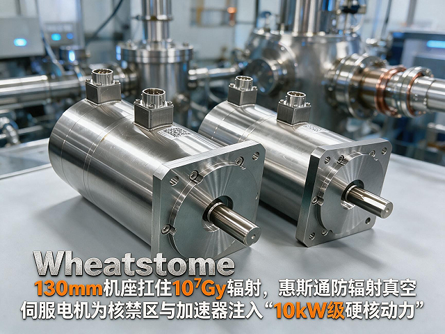130mm机座扛住10⁷Gy辐射，惠斯通防辐射真空伺服电机为核禁区与加速器注入“10kW级硬核动力”