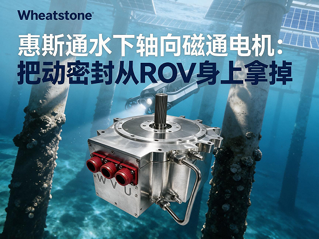 惠斯通水下轴向磁通电机：把动密封从ROV身上拿掉